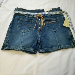 Petite Women's / Misses Denim Short Shorts, Rocawear  Size 12